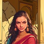 Episode-3: - The Doe Eyed One of Mrignayani, a Baahubali fanfiction comic. The King of Chittorgarh is plotting to take down Mahishmati with his daugher, Mrignayani