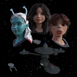 Episode-1: - Sentimental Departures of Tiny Trek Adventures, a Star Trek fanfiction comic. The Aries is a new development vessel by Starfleet being snuck under the radar into the Triangle, an area of space resting between the Romulan, Klingon and Federation border. It's one of 13 of these testbeds known as the Zodiac class. But like every new crew even on a new ship, there's past baggage that you bring with you.