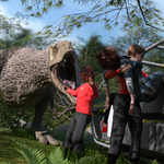 Episode-2: - Cretaceous Green of Tiny Trek Adventures, a Star Trek fanfiction comic. The Aries has arrived at Planet Green, a curious planet on the border of the Triangle inhabited by dinosaurs genetically similar to those from Earth with no signs as to how they go there. It's just a supply and scientific visit, but things don't always go as planned.