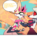Episode-1: - Retexted, new lines for Bee, still same old lovely story. of Bee Rescue ReText Edition, a Helluva Boss fanfiction comic. Just amending an issue from the OG (Which is still here, don't worry) and give Bee more readable new lines.