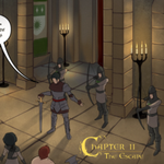 Episode-2: - Chapter 2: The Escape of Nara the Grey Warden, a Dragon Age fanfiction comic. Nara and her companions find themselves cornered by Queen Anora's formidable guard, Ser Cauthrien, as they desperately seek a way to escape Howe's mansion.
