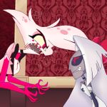 Episode-2: - The Argument of Caught in his Own Webs, a Hazbin Hotel fanfiction comic. Five weeks have passed since Angel joined the Hazbin Hotel. Vaggie has had enough of Angels disrespectful nature by sneaking out of the Hotels to do drugs and engage in sex in an unseen event. Angel is reassured by Charlie that he's safe and can be helped if he lets them know what's happening. Despite Charlie's offer, Angel doesn't want anything to do with it, either because he doesn't believe it's possible or out of fear of something else.