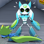 Episode-6: - Nemesis of Des & Neo: Future Disaster, a Sonic the Hedgehog fanfiction comic. Robot vs security