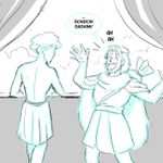 Episode-4: - Ep. 4 - Ganymede and Cloudysseus of Cloudysseus AU, a Epic the Musical and Famtheon fanfiction comic. Ganimede has a face!