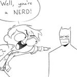 Episode-7: - Bruce is a Nerd! of BatFam OneShots, a DC and Batman fanfiction comic. This is a gag from ASDF on YouTube.