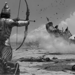Episode-1: - The Sun Never Sets of Surya Putra Karna, a Hindu Mythology and Mahabharata fanfiction comic. A crimson dusk spilled over Kurukshetra, painting Karna's golden armor with the fire of a dying sun. His chariot wheels had been mended, the horses soothed. Yet something far more broken lay within him.