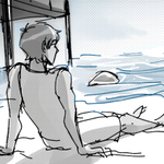 Episode-2: of Once Upon The Seashore, a Voltron Legendary Defender fanfiction comic. After being saved by a cryptid, possibly a half-human half-fish , Lance goes every single day to the shore to look for his merman.