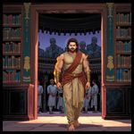 Episode-1: - The Fire Beneath the Crown of BAAHUBALI: BLOODLINE OF ASHES, a Baahubali fanfiction comic. A king's past burns brighter than his crown. Discover the fiery truth of Baahubali's lineage as ancient secrets ignite a path to a new Mahishmati.