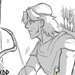 Episode-26: - The hunt of Cloudysseus AU, a Epic the Musical and Famtheon fanfiction comic. Ody became deaf after that