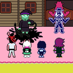 Episode-73: - Episode 73 of Kris performs surgery, a Deltarune fanfiction comic. Kris gives Rouxls the finger.