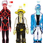Episode-1: - A Colorful Cast of Days X Nights, a Originals fanfiction comic. References for all the main characters in my Original Story :)