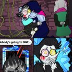 Episode-10: - His Prayers were Answered of MMJ's SpamTenna Comics TIME!, a Deltarune fanfiction comic. Spamton rediscovers what HOPE feels like.