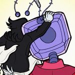 Episode-13: - Suffering Together All Along of MMJ's SpamTenna Comics TIME!, a Deltarune fanfiction comic. They finally see each other... beautiful scars and all.