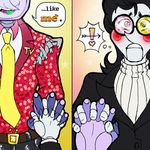 Episode-15: - Broken Like Me of MMJ's SpamTenna Comics TIME!, a Deltarune fanfiction comic. Spamton feels self-conscious about his puppet body... but Tenna doesn't mind~