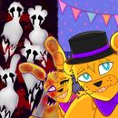 Salvation (FNAF AU), a Five Nights at Freddy's fanfiction comic. 20 years have passed since the death of William Afton, killed by the springlocks of the animatronic Springbonnie. Puppet, Foxy, Bonnie, Freddy and Chica now live with Fredbear and the ghost with him, Cassidy, at Fredbear's Family Diner, after the latter found them in a terrible state shortly after the death of their killer.That's when they discover terrible news: Freddy Fazbear's Entertainment will soon reopen its doors, despite the terrible events that took place there. The animatronics are outraged by this decision, but do not realize to what extent this event will turn everything upside down.Because, for 20 years now a being has been waiting to be able to come out of the place in which he was condemned.William Afton is still "alive". Half dead, half alive he haunts Springbonnie's costume. But what everyone doesn't know is that Springbonnie's consciousness is also there, fighting tirelessly to maintain control of his body.I don't own the characters, it's belong to Scott Cawthon. I will tell it when there is some OCs