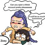 Episode-9: - Zoey convincing Rumi to Tiktok of Huntrix girls daily life, a KPop Demon Hunters fanfiction comic. 