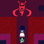 Episode-107: - Episode 107 of Kris performs surgery, a Deltarune fanfiction comic. Kris and Ralsei must make like the Mystery Inc. and split up in order to solve a puzzle.