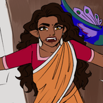 Episode-67: - Best Aunt of Two Doves and A Crow, a The Owl House fanfiction comic. Ahana doesn't like children... with one exception