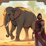 Episode-10: - The Manic Encounter of Mrignayani, a Baahubali fanfiction comic. A rogue elephant gets loose, and important secrets are revealed...