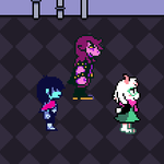 Episode-144: - Episode 144 of Kris performs surgery, a Deltarune fanfiction comic. The gang finds out the Herniac might not be the best train driver.