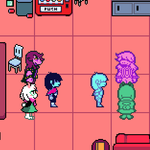 Episode-151: - Episode 151 of Kris performs surgery, a Deltarune fanfiction comic. The gang take a look around in the break room.