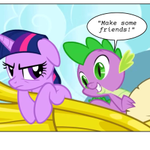 Episode-3: - Meeting Applejack of Friendship is LGBTQ+, a My Little Pony fanfiction comic. Twilight is sent to Ponyville to overlook the Summer Sun Celebration preparation, with the added task of making friends.

Too bad she has a tendency to put her hoof in her mouth...