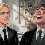Episode-26: of The Algorithm, a Harry Potter fanfiction comic. Draco discusses his desire to join the Auror department with Harry...