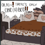 Episode-1: - one bed trope of The adventures of no age gap Hucklerobby, a The Pitt fanfiction comic. oh no~ there’s only one bed