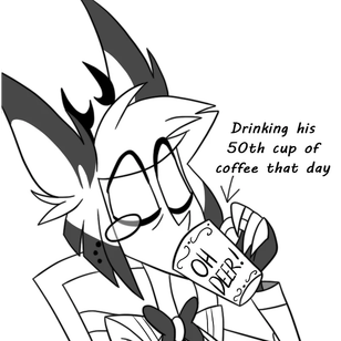 HazbinHotel:Toomuchcoffeecancausetroubleoneshotcomic