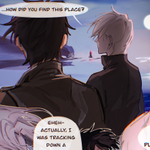 Episode-18: - Beauty of The Coast of Grimmauld Roommates AU, a Harry Potter fanfiction comic. Is it… is it heart to heart?