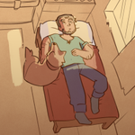 Episode-3: - Wulf of MINECRAFT: My World - ACT I, a Minecraft fanfiction comic. Steve and their best friend: Wulf.