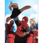 Episode-10: - FACE REVEAL! of SuperSpider Vines, a Spider-Man, Supergirl, Marvel and DC fanfiction comic. Who is this mystery character that has joined the SuperSpider dynamic???