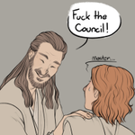 Episode-1: - Confidant of Jedi Maul AU, a Star Wars fanfiction comic. Maul and Obi-Wan look for counsel for their feelings with their respective Masters… the advice is not the best