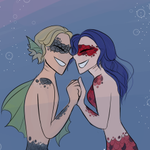 Episode-5: - What Just Happened? of H2-Oh No!, a Miraculous Ladybug and H2O fanfiction comic. Lila splashes Marinette with water at the beach...