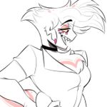 Episode-1: - Asexual Panic is Too Real of You Make Love Feel So Easy, a Hazbin Hotel fanfiction comic. Angel Dust keeps up with his flirty antics as usual and this time around it actually gets to Alastor's deep, unnecessary feelings (haha Edgeworth uwu) 

Oh whatever shall he do with them? <3