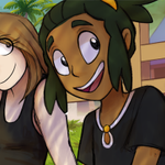 Episode-19: - Call from Kanto - Part 5 of El's Alolan Adventures, a Pokemon and Anime fanfiction comic. Guzma and El have a heart to heart - as Hau joins the conversation