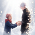 Episode-1: - The White Void of The Final Lesson, a Jujutsu Kaisen fanfiction comic. After the final battle, a legendary sorcerer awakens in an endless white world. There, a mysterious child appears with a single question that will change everything.