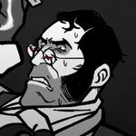 Episode-5: - Mixed feelings. (Old art) of BLU Heavymedic, a Team Fortress 2 and tf2 fanfiction comic. How RED feels towards their partner BLU counterpart; While Heavy feels some sort of fondness towards B!Medic, Medic doesn't hold any of those warm feelings for B!Heavy, quite the opposite.