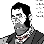 Episode-6: - Haircut. (Old art) of BLU Heavymedic, a Team Fortress 2 and tf2 fanfiction comic. B!Heavy can grow hair but he isn't very comfortable keeping it unshaved, he always goes to B!Medic for help.