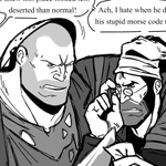 Episode-11: - Art dump 3. (Old-ish art) of BLU Heavymedic, a Team Fortress 2 and tf2 fanfiction comic. Two Halloween pieces of B!Heavymedic and their matching costumes + pocky day + last night flashback.
