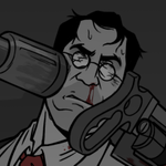 Episode-12: - Enemies. (Old-ish art) of BLU Heavymedic, a Team Fortress 2 and tf2 fanfiction comic. More art of them fighting RED. Heavy is more compassionate than his BLU counterpart.