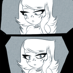 Episode-1: of Hell Is Not Forever, a Hazbin Hotel fanfiction comic. Sera and Emily have an uncomfortable conversation about being stuck in hell forever